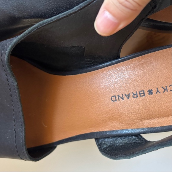 Lucky Brand Block Heel Slingback Sandals Xilna Size US 9.5M - Picture 9 of 9